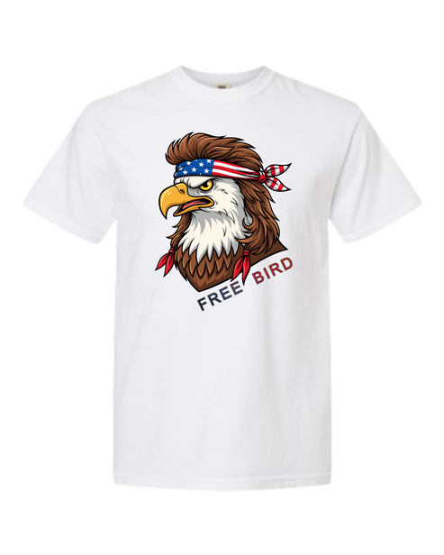 Rockin Free Bird - Comfort Colors - Heavyweight Unisex Tee - Neutral Colors