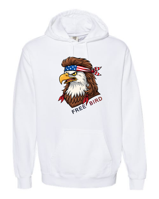 Rockin Free Bird - Comfort Colors - Hooded Sweatshirt - Assorted Colors