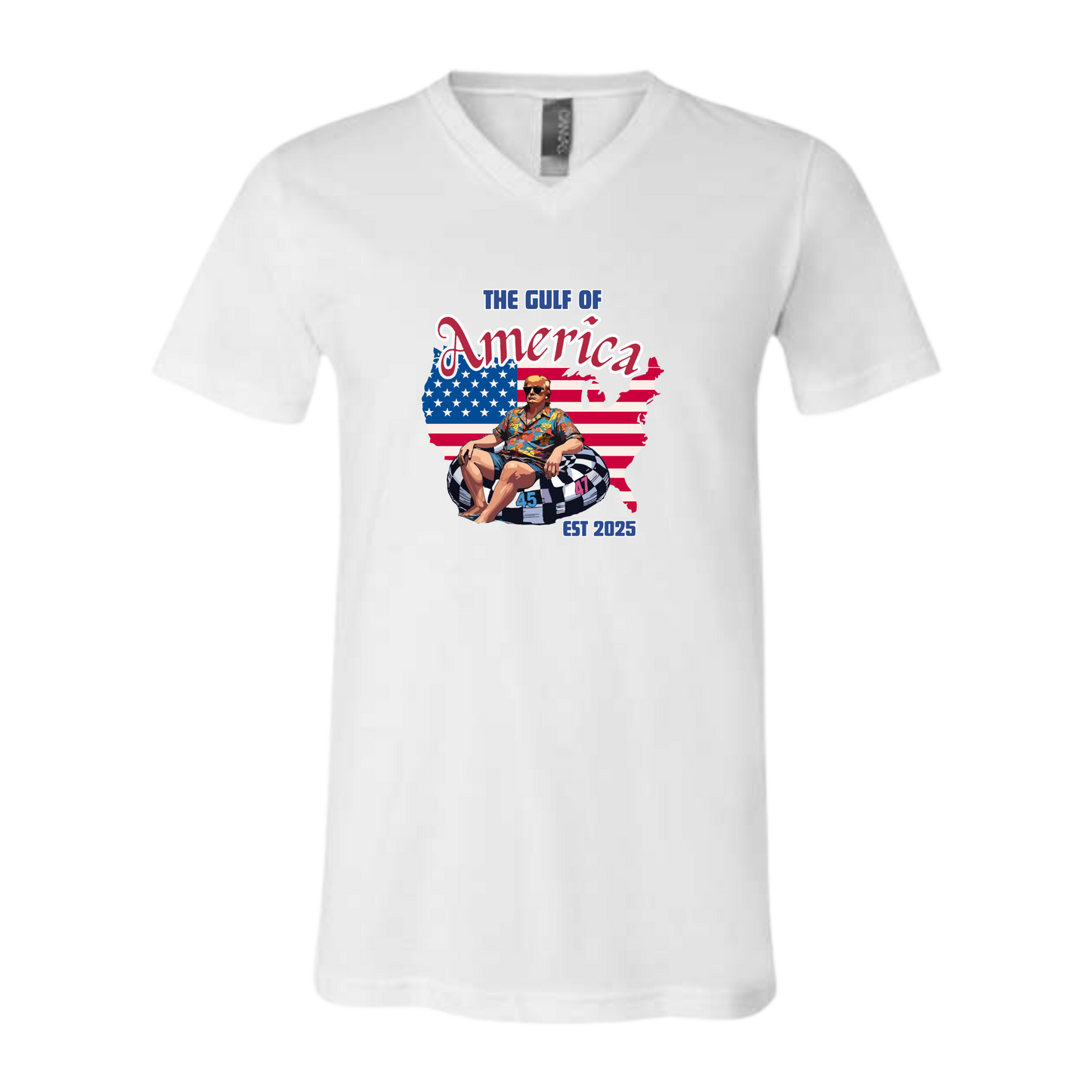 The Gulf of America - Bella+Canvas - Unisex V-Neck - Neutral Colors