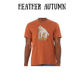 AC - Muscle Bear - Unisex Tee - Yellows, Oranges, Reds