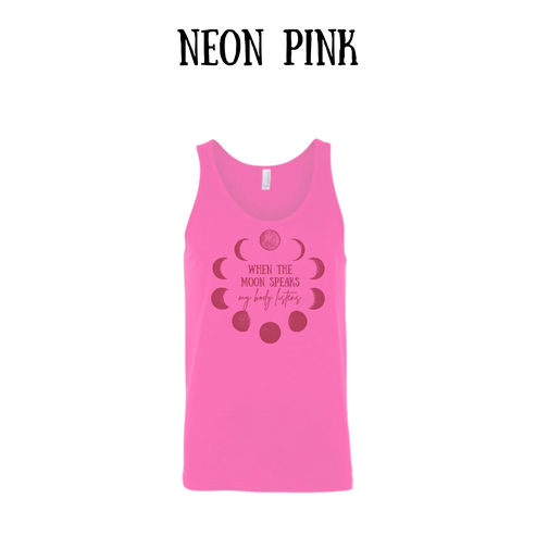 when the moon speaks - unisex tank