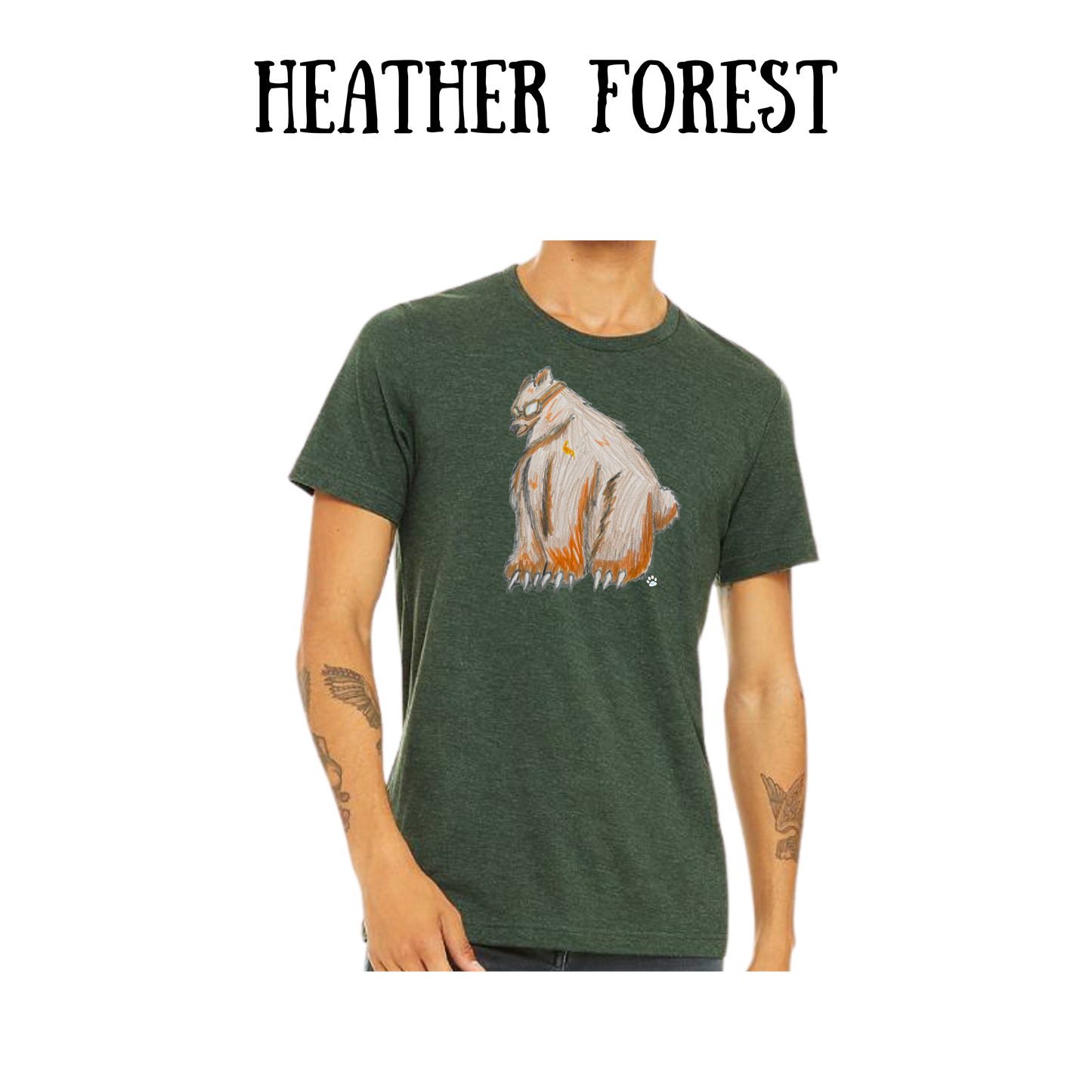 AC - Muscle Bear - Unisex Tee - Greens