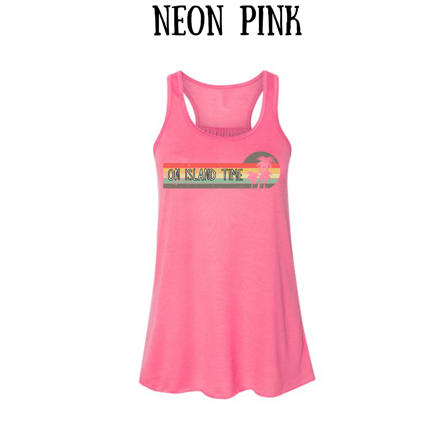 VP - On Island Time - Women's flowy racerback Tank