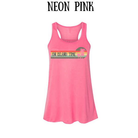 VP - On Island Time - Women's flowy racerback Tank