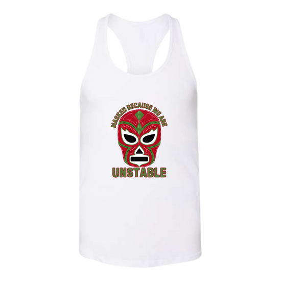 Masked Because We Are Unstable - Bella+Canvas - Women's Jersey Racerback Tank