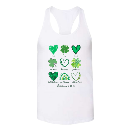 Galatians 5 - St Patrick's Day - Bella+Canvas - Women's Jersey Racerback Tank