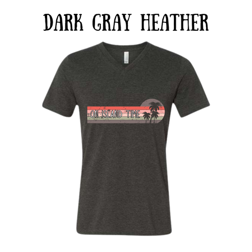 VP - On Island Time - Unisex V-Neck - Neutral Colors
