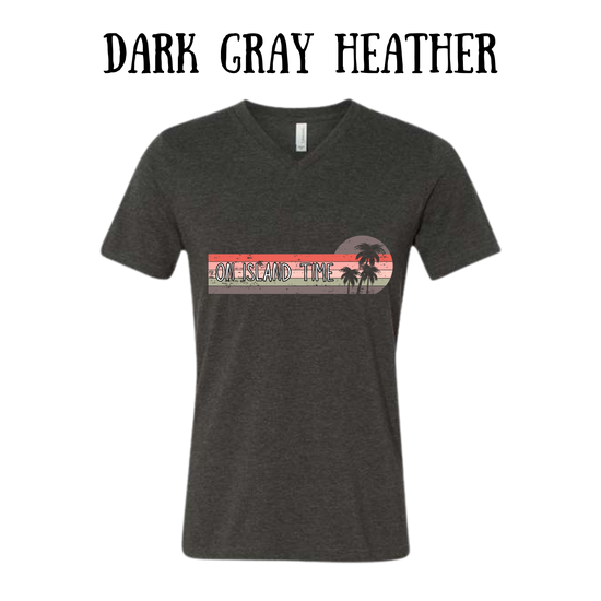 VP - On Island Time - Unisex V-Neck - Neutral Colors