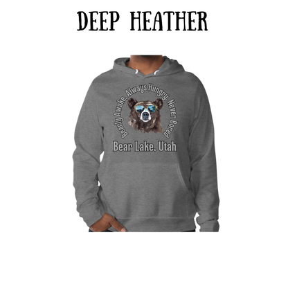 CP - Bear Lake Utah - Sponge Fleece Hoodie - Greens, Neutrals