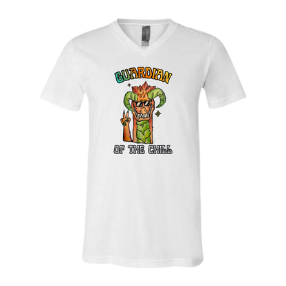 Guardian of The Chill - Bella+Canvas - Unisex V-Neck - Neutral Colors