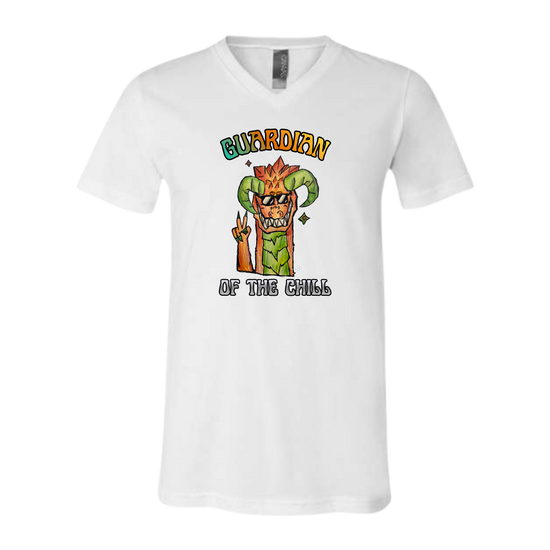 Guardian of The Chill - Bella+Canvas - Unisex V-Neck - Neutral Colors