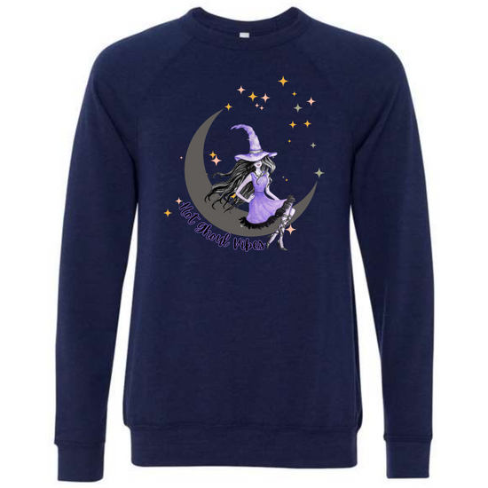 HP - Hot Ghoul Vibes - Sponge Fleece Raglan Sweatshirt - Blues, Purples