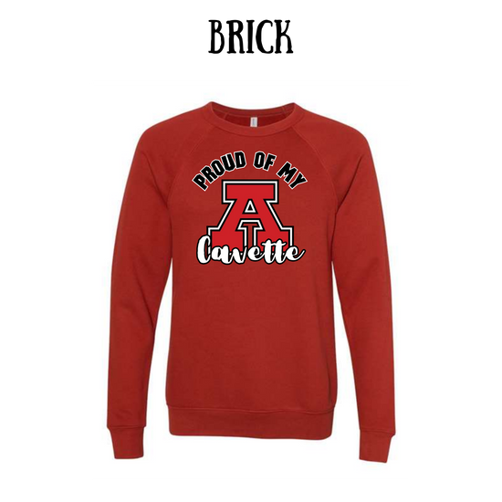 AFHS Cavettes - Sponge Fleece Raglan Sweatshirt - Assorted Colors