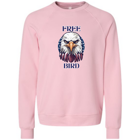 Free Bird - Sponge Fleece Raglan Sweatshirt - Assorted Colors