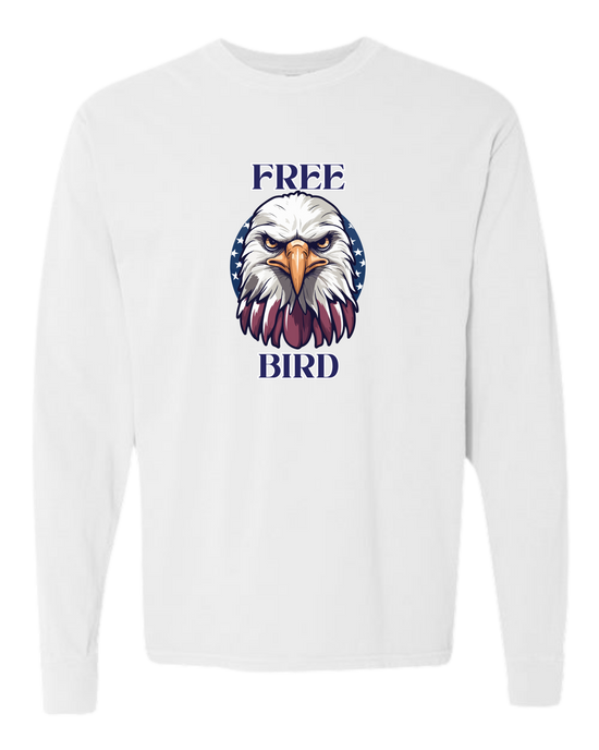 Free Bird - Comfort Colors - Heavyweight Long Sleeve Tee - Neutral Colors
