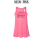 stronger than day two cramps - women's flowy racerback tank