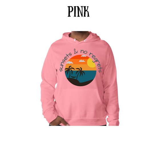 VP - Sunsets & No Regrets - Sponge Fleece Hoodie - Assorted Colors