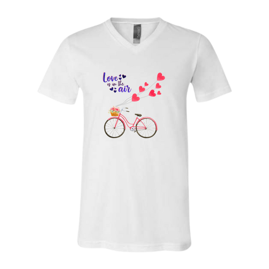 Love is in the Air - Bella+Canvas - Unisex V-Neck - Neutral Colors