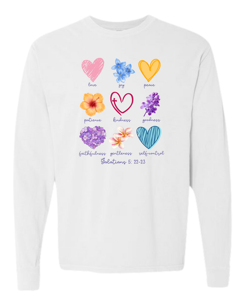 Galatians 5 - Spring - Comfort Colors - Heavyweight Long Sleeve Tee - Neutral Colors