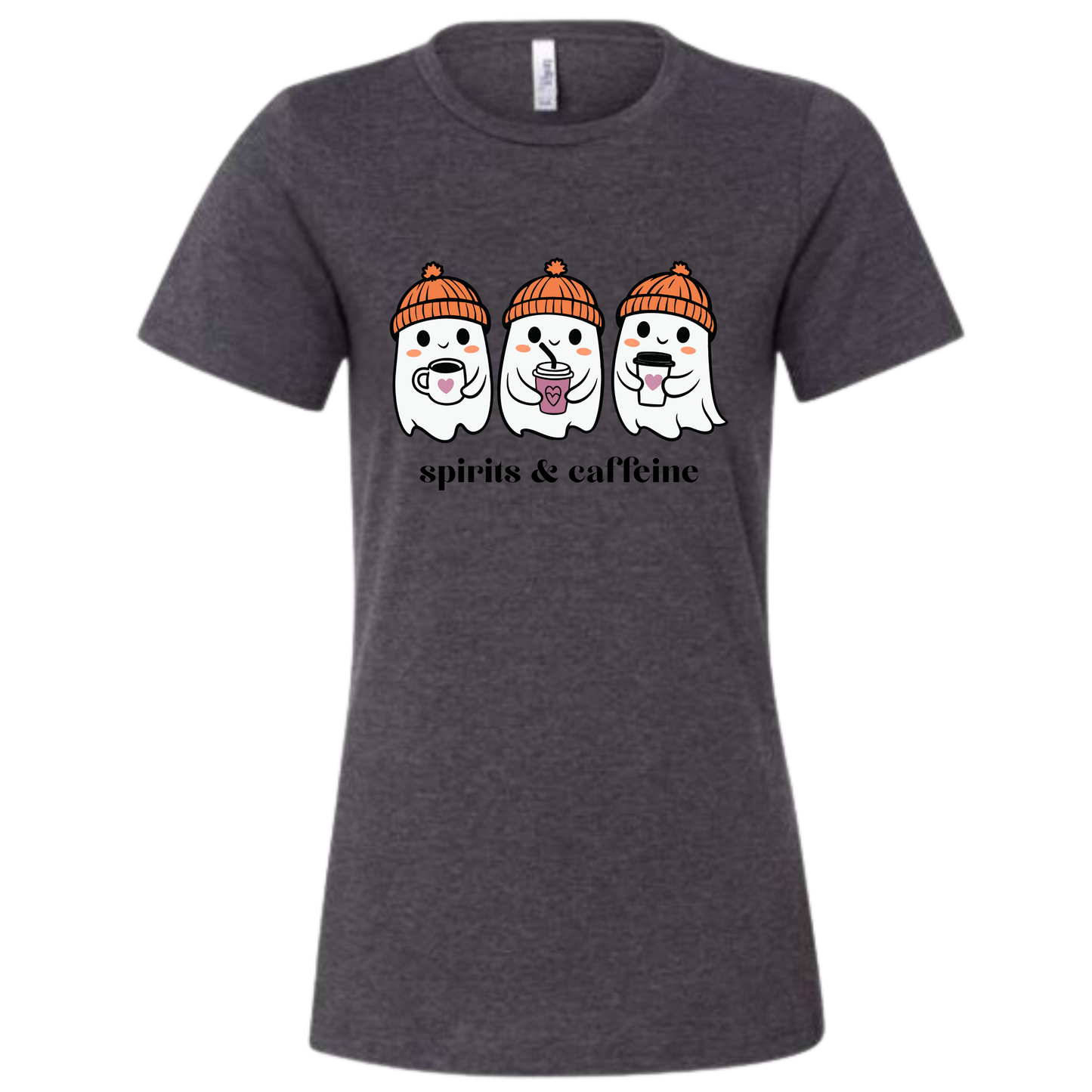 Spirits & Caffeine - Women's Relaxed Fit Tee - Neutrals