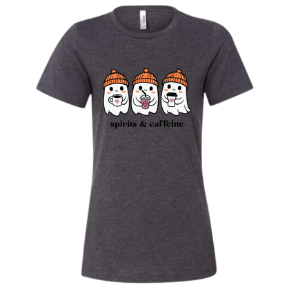 Spirits & Caffeine - Women's Relaxed Fit Tee - Neutrals