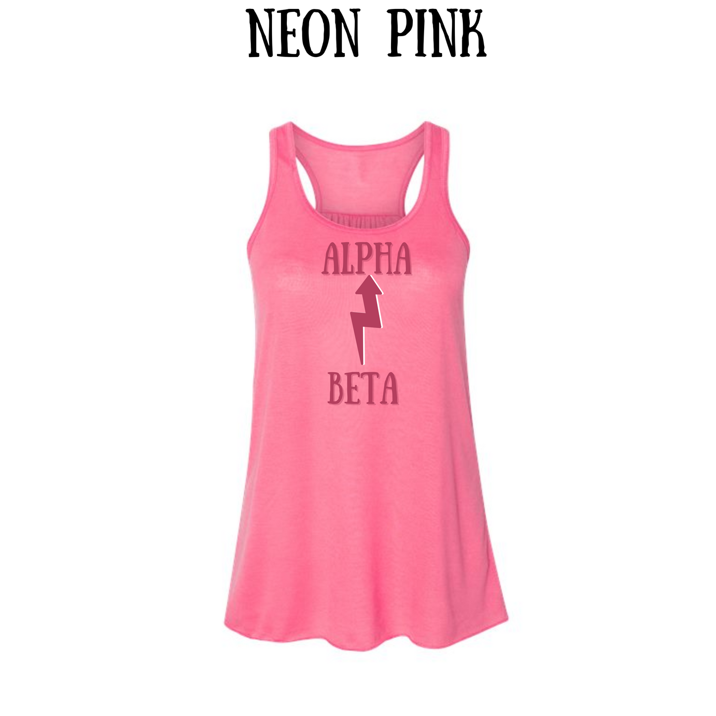 BP - Beta to Alpha - Women's Flowy Racerback Tank