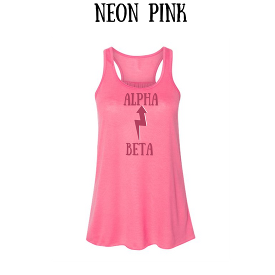 BP - Beta to Alpha - Women's Flowy Racerback Tank