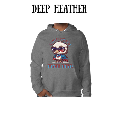 PP - Lovin' Life As A Free Bird - Sponge Fleece Hoodie - Greens, Neutrals