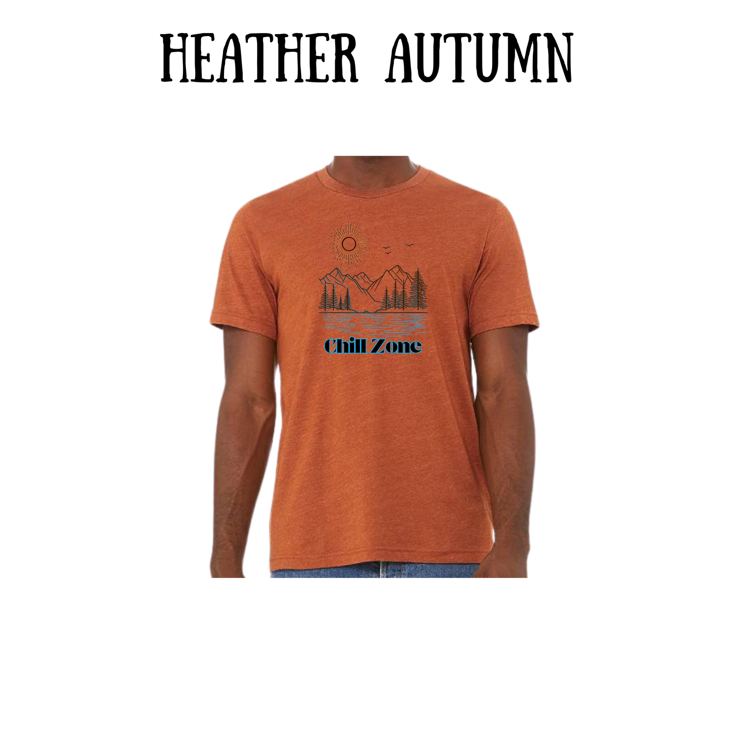 CP - Chill Zone - Unisex Tee - Yellows, Oranges, Reds