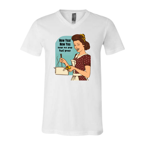 New Year New You - Bella+Canvas - Unisex V-Neck - Neutral Colors