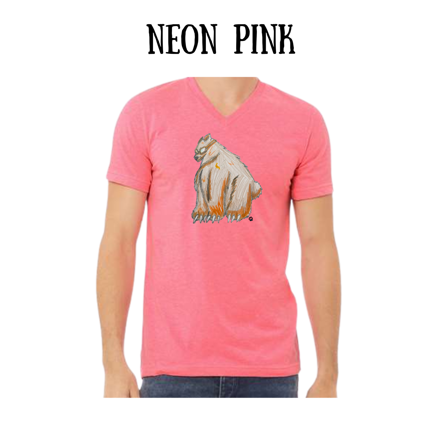 AC - Muscle Bear - Unisex V-Neck - Assorted Colors