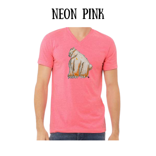 AC - Muscle Bear - Unisex V-Neck - Assorted Colors