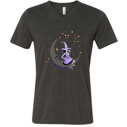 HP - Hot Ghoul Vibes - Unisex V-Neck - Neutral Colors