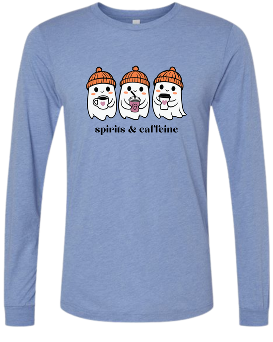 Spirits & Caffeine - Unisex Long Sleeve - Assorted Colors