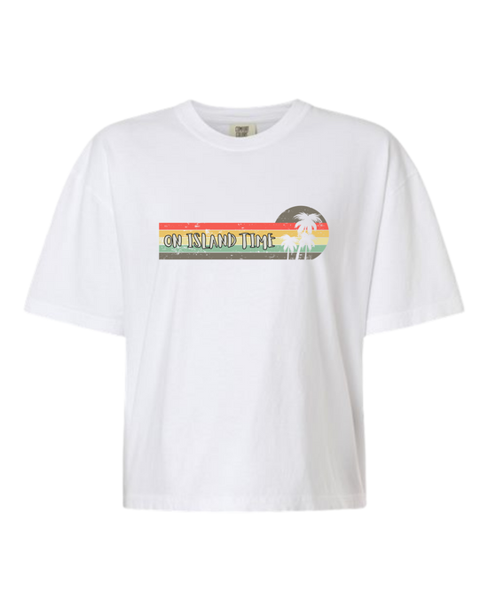 On Island Time - Comfort Colors - Boxy T - Assorted Colors