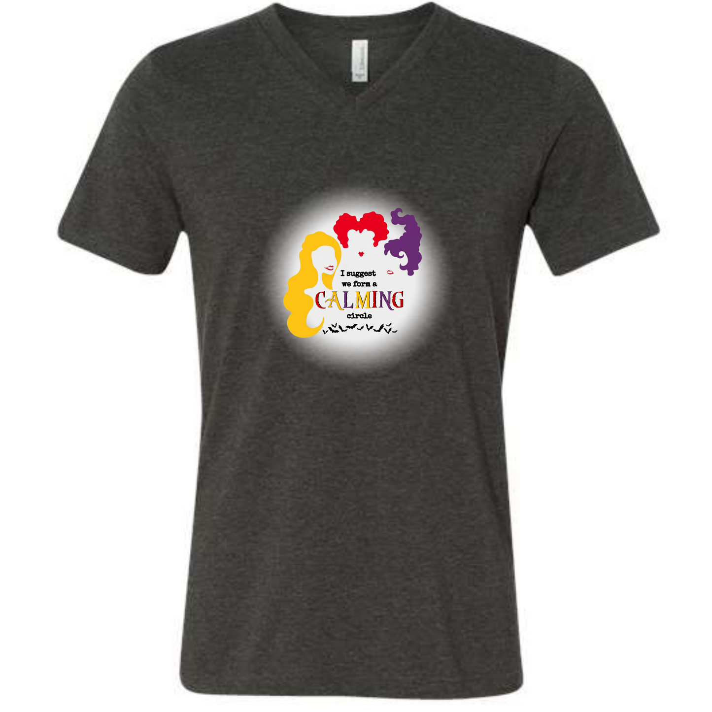 Calming Circle - Unisex V-Neck - Neutral Colors