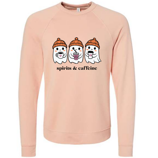 HP - Spirits & Caffeine - Sponge Fleece Raglan Sweatshirt - Assorted Colors