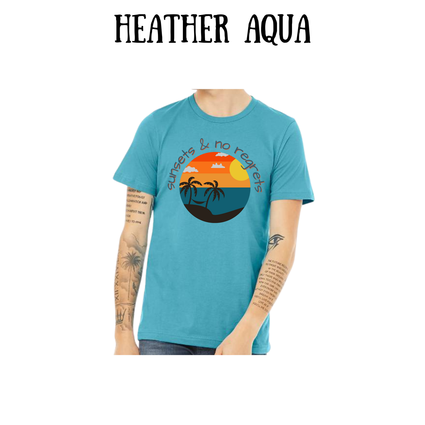 VP - Sunsets & No Regrets - Unisex Tee - Blues