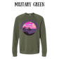 VP - Sunsets & No Regrets - Sponge Fleece Raglan Sweatshirt - Greens, Neutrals