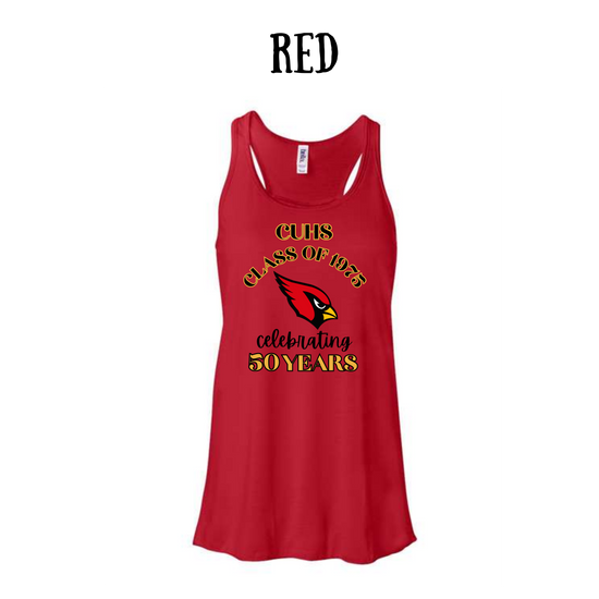 CUHS celebrating - Women's Flowy Racerback Tank