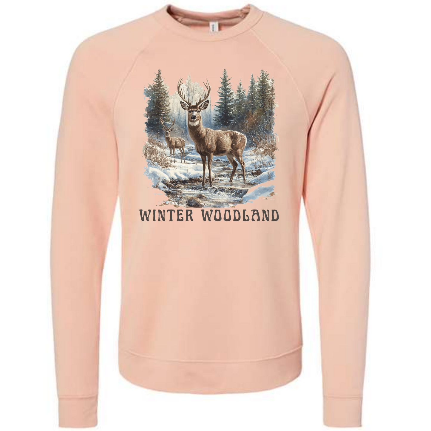 Winter Wonderland - Sponge Fleece Raglan Sweatshirt - Assorted Colors