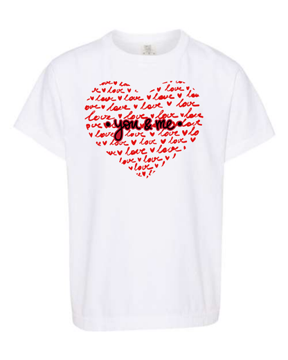You & Me - Comfort Colors - Heavyweight Youth Tee - Neutral Colors & Blues