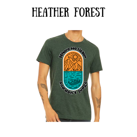 CP - Where We Listen and Don't Judge - Unisex Tee - Greens
