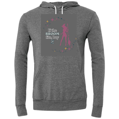 If The Broom Fits - Sponge Fleece Hoodie - Greens, Neutrals