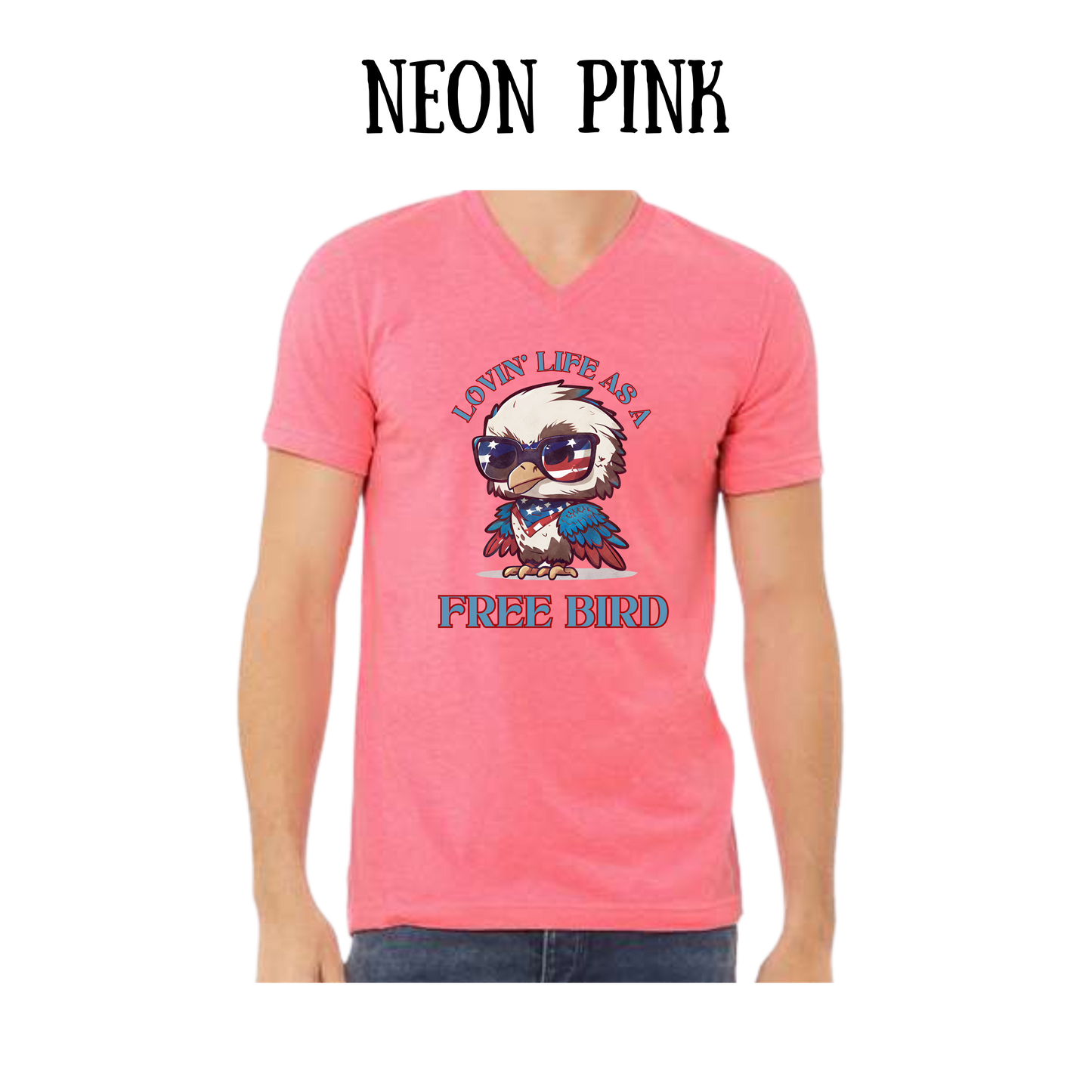 PP - Loving Life As A Free Bird - Unisex V-Neck - Assorted Colors