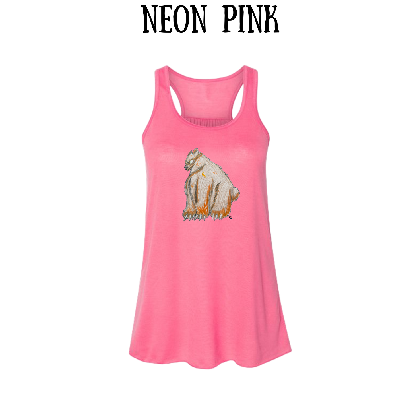 AC - Muscle Bear - Women's Flowy Racerback Tank