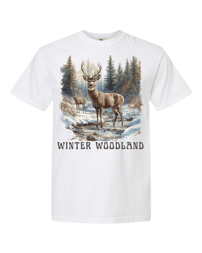 Winter Woodland - Comfort Colors - Heavyweight Unisex Tee - Neutrals