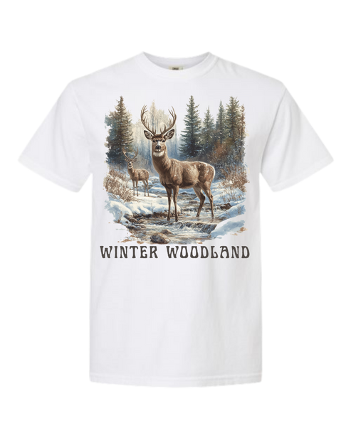 Winter Woodland - Comfort Colors - Heavyweight Unisex Tee - Neutrals