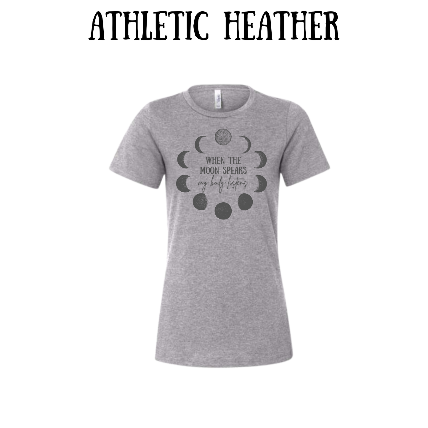 when the moon speaks - women's relaxed fit tee - neutrals