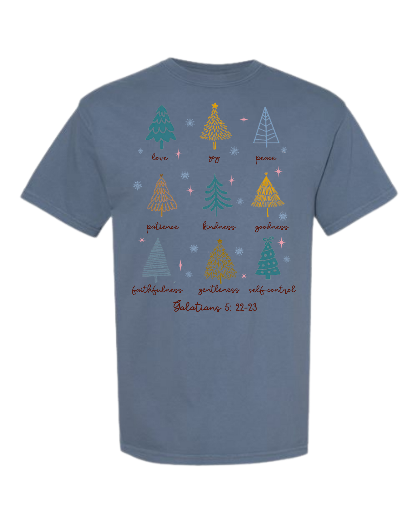 Galatians 5 - Comfort Colors - Heavyweight Unisex Tee - Blues